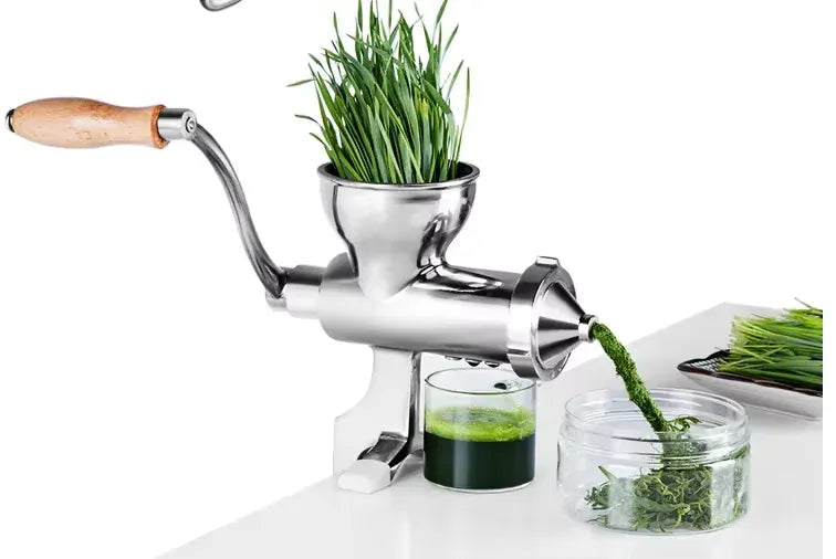 Stainless Steel Manual Wheatgrass Hand Fruit Juicer <none>