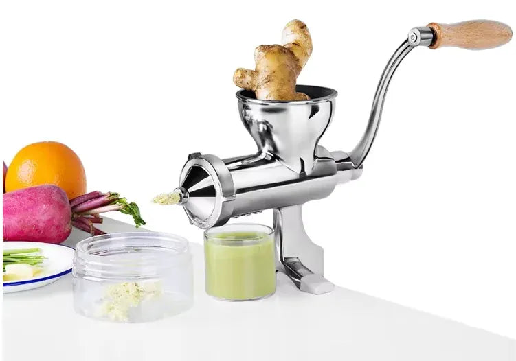 Stainless Steel Manual Wheatgrass Hand Fruit Juicer <none>