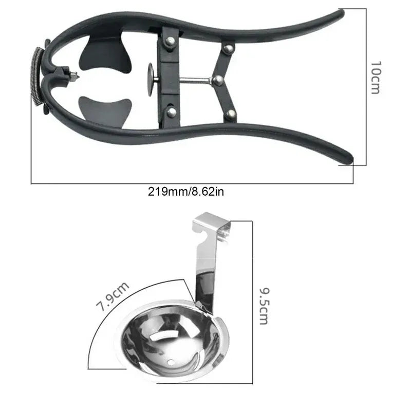 Stainless Steel Scissor Eggshell Opener 14:193#Egg opener 2-in-1