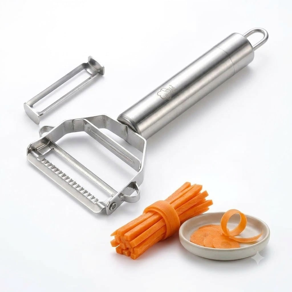 Stainless Steel Vegetable & Fruit Peeler 14:200006151#Update 4in1