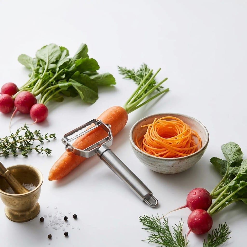 Stainless Steel Vegetable & Fruit Peeler 14:200006151#Update 4in1